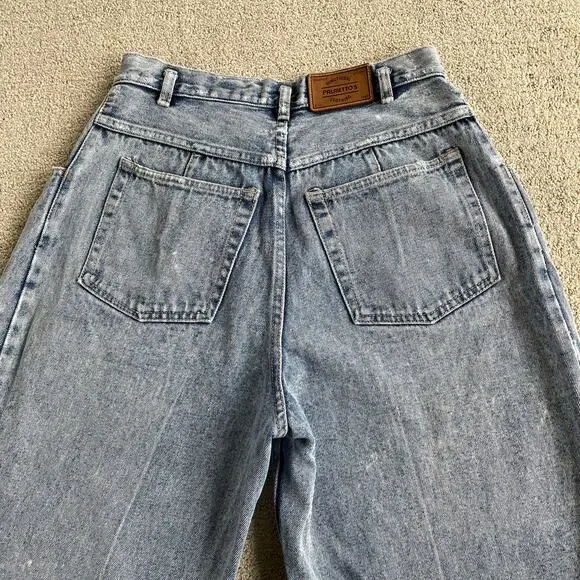 🔥VTG Palmetto’s Acid Wash Tapered Leg High Waist Crease Mom’s Jeans Waist 28” - Picture 5 of 16